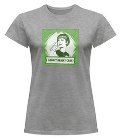 Bluzka damska z naszywką I don't really care