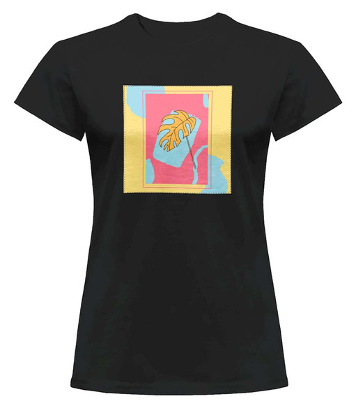 Bluzka damska z naszywką Monstera