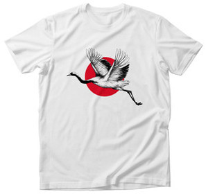 Koszulka S LECĄCY ŻURAW