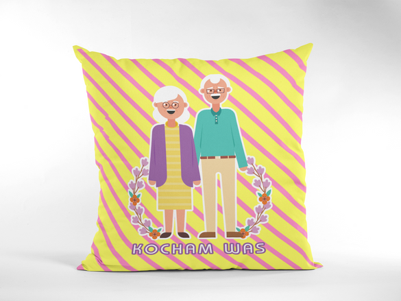 Poduszka na Dzień Babci i Dziadka. Magnes i Imię GRATIS!