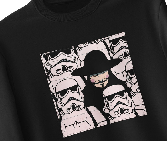 Bluza z naszywką  Anonymous