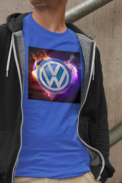 Koszulka z naszywką Volkswagen logo colours