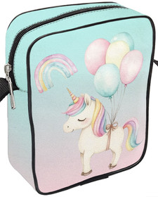 Listonoszka Jednorożec z balonami – pastelowa, z imieniem, prezent dla dziewczynki