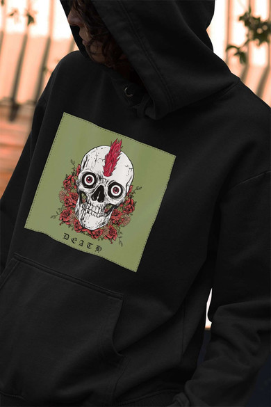 Bluza z naszywką Skull : Death