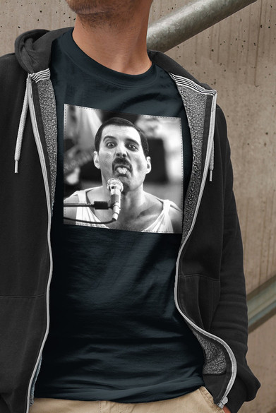 Koszulka z naszywką Queen Freddie Mercury 1