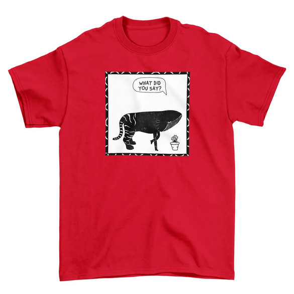 Koszulka z naszywką What did you say?