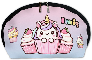 Kosmetyczka Jednorożec Kawaii muffinka – słodki styl, dla dziewczynki