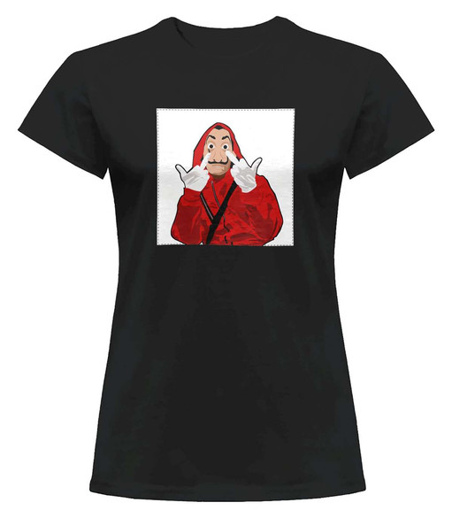 Bluzka damska z naszywką Dom z papieru 03