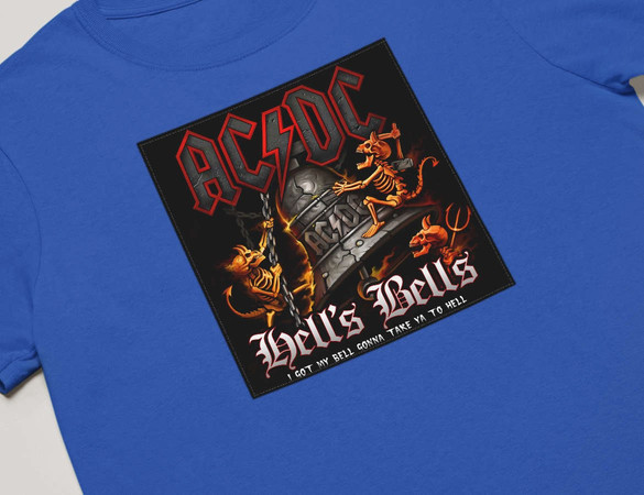 Koszulka z naszywką AC/DC Hells Bells