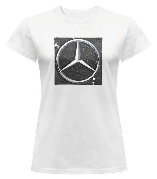 Bluzka damska z naszywką Mercedes logo