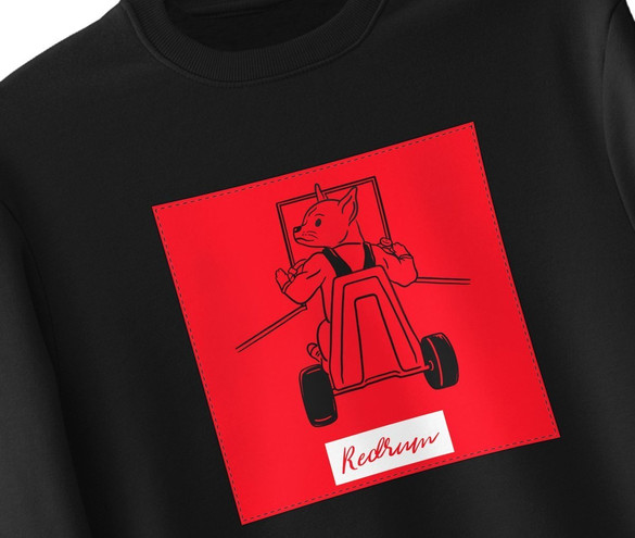 Bluza z naszywką  Redrum