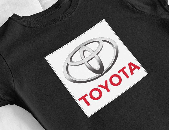 Bluzka damska z naszywką Toyota logo white
