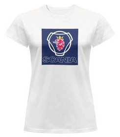 Bluzka damska z naszywką Scania logo blue