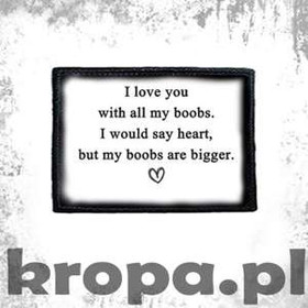 Naszywka I LOVE YOU...