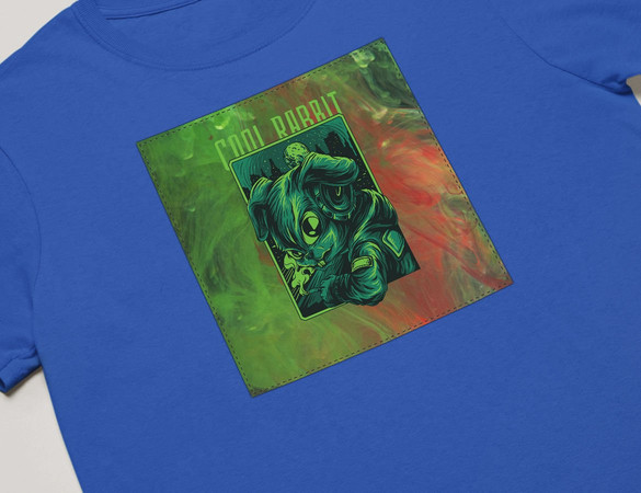 Koszulka z naszywką COOL RABBIT