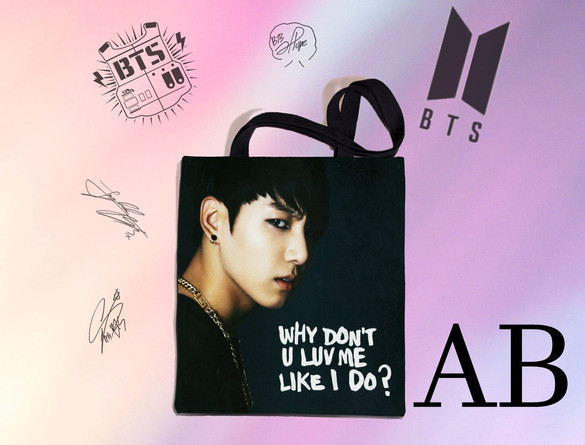 Torba na ramię BTS k-pop FULLPRINT z Polski WZORY