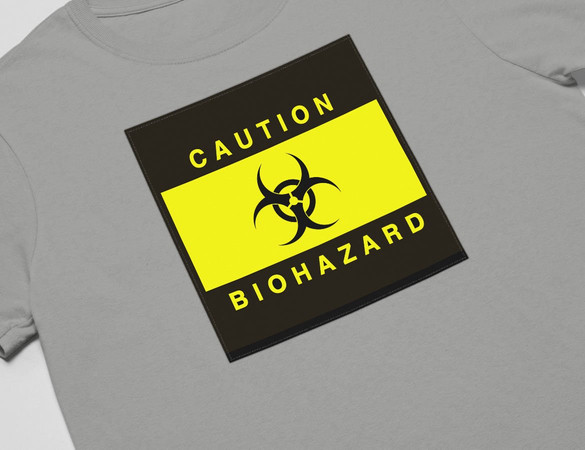 Koszulka z naszywką Biohazard  02