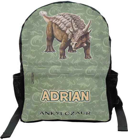 Plecak szkolny Dinozaury Ankylozaur z nadrukiem imienia