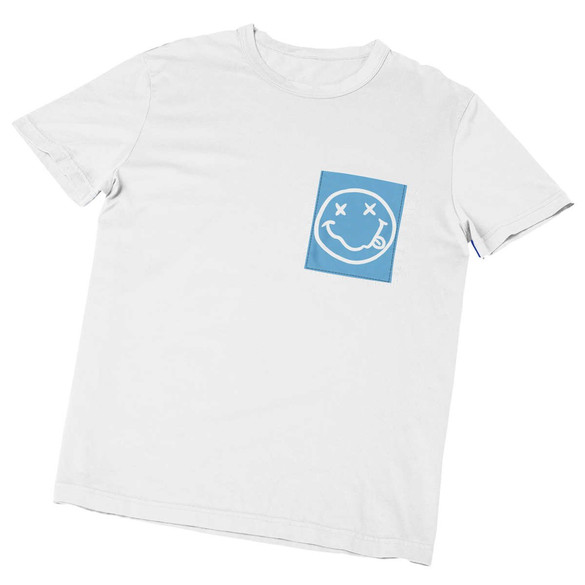 Koszulka z kieszonką  Smile  Blue