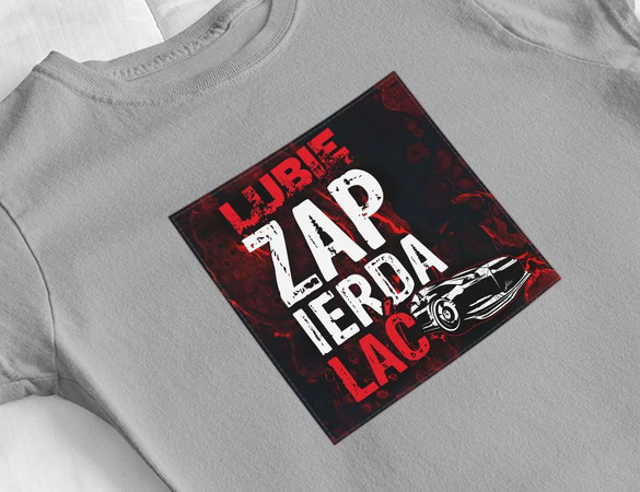 Bluzka damska z naszywką Lubię zapierd..lać 04