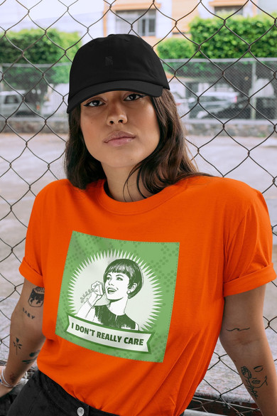 Koszulka z naszywką I don't really care
