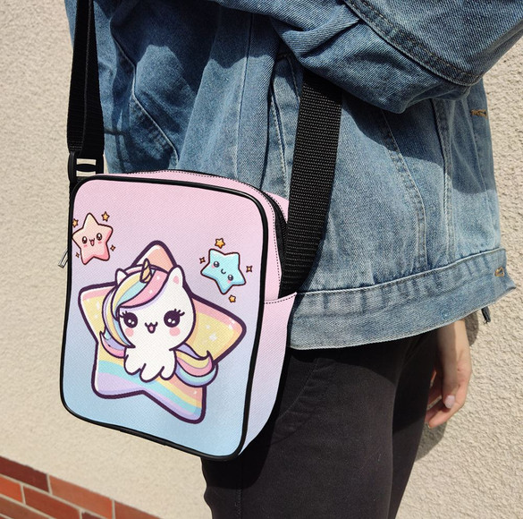 Listonoszka Jednorożec Kawaii w gwiazdce – personalizowana, prezent dla dziecka