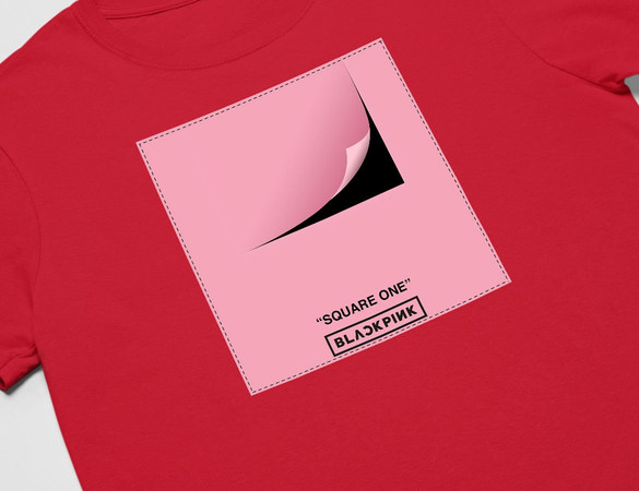 Koszulka z naszywką BlackPink Square one