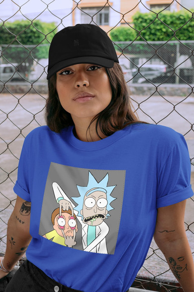 Koszulka z naszywką Rick and Morty 01