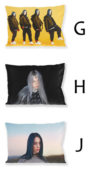BILLIE EILISH Zestaw poduszka kubek WZORY+GRATIS