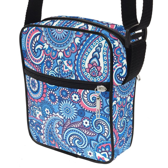 Torba Listonoszka WZORKI NIEBIESKIE Dodaj Napis!