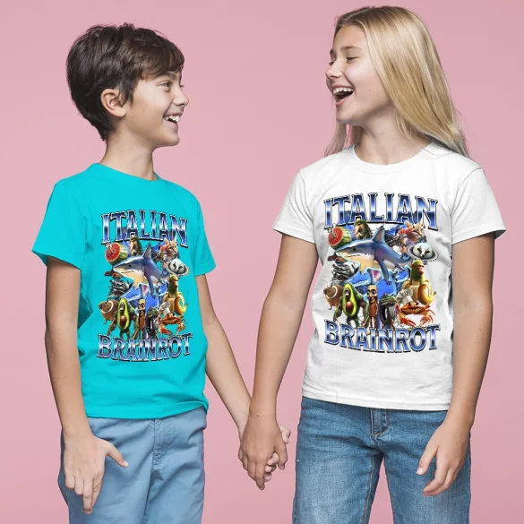 Koszulka Italian Brainrot Ekipa większa Stworków włoskich brainrotów