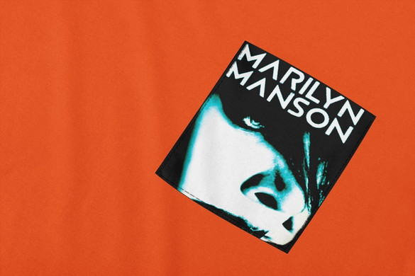 Koszulka z kieszonką Marilyn Manson