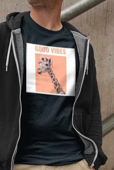 Koszulka z naszywką Good vibes