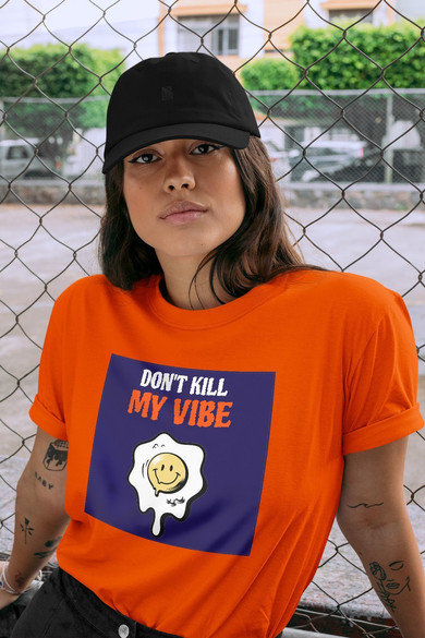 Koszulka z naszywką Don't Kill My Vibe