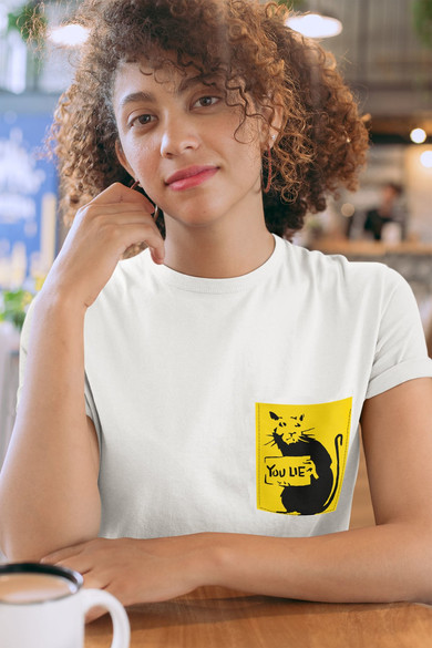 Koszulka z kieszonką BANKSY RAT