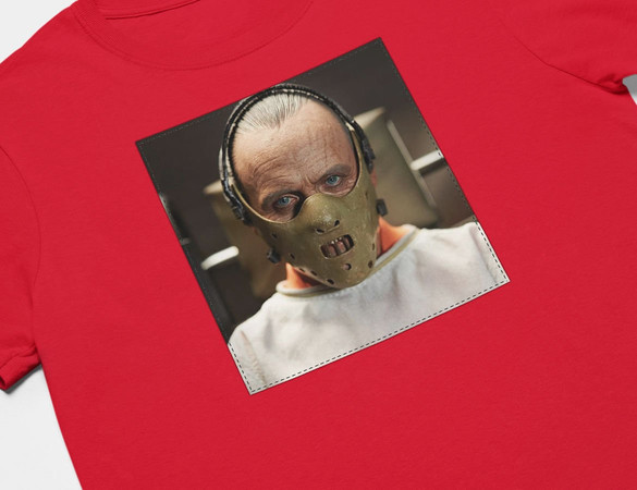 Koszulka z naszywką Hannibal Lecter