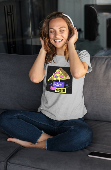 Bluzka damska z naszywką Made in the 90's