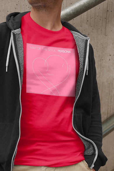 Koszulka z naszywką BTS Map of the Soul