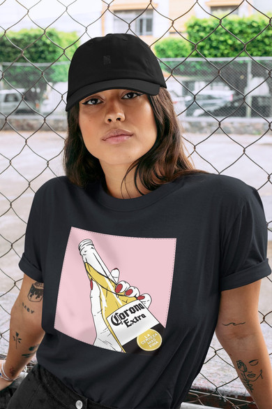 Koszulka z naszywką CORONA Extra