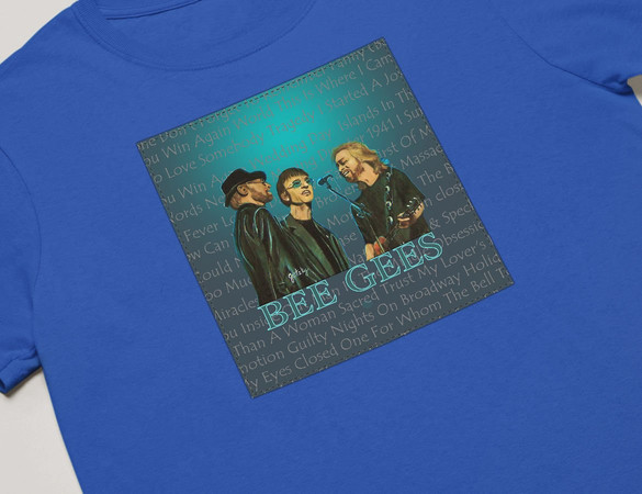 Koszulka z naszywką  Bee Gees  01