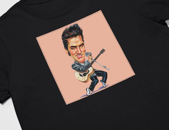 Koszulka z naszywką Elvis Presley 02