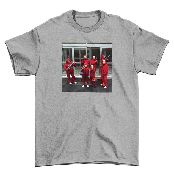 Koszulka z naszywką Dom z papieru 01