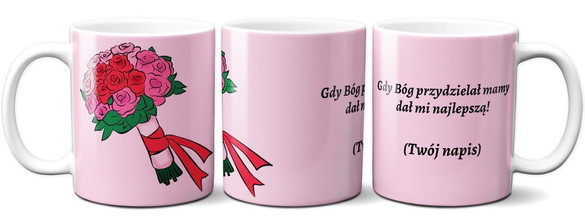 Kubek na Dzień Matki dla Mamy DODAJ NAPIS!