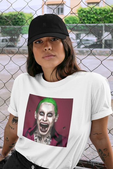 Koszulka z naszywką Joker Jared Leto Scream