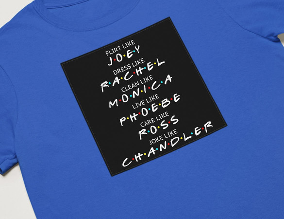 Koszulka z naszywką Friends act like