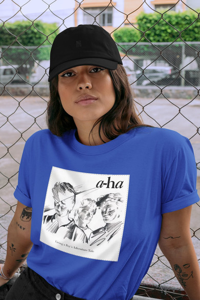 Koszulka z naszywką  A-HA  Living..