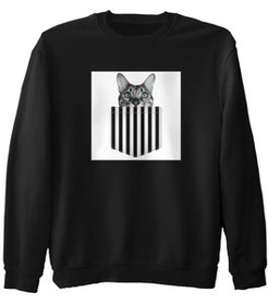 Bluza z naszywką Cat pocket