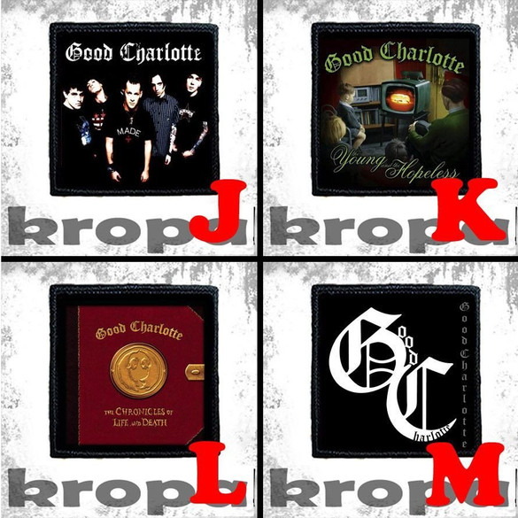 Naszywka GOOD CHARLOTTE 10 x 10 cm  Dużo Wzorów!