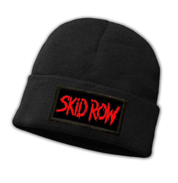 Czapka zimowa z naszywką SKID ROW