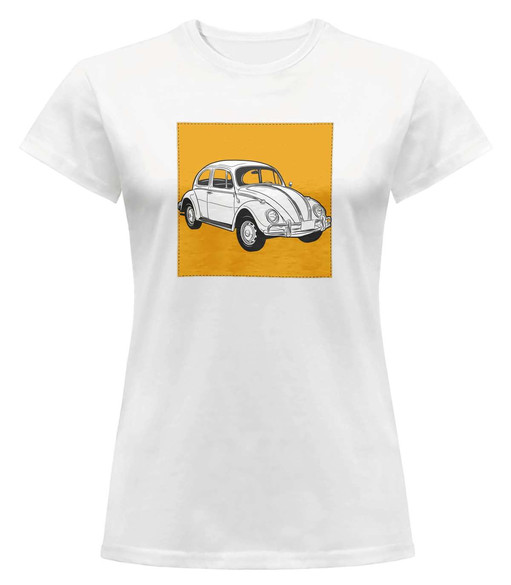 Bluzka damska z naszywką Volkswagen Beetle